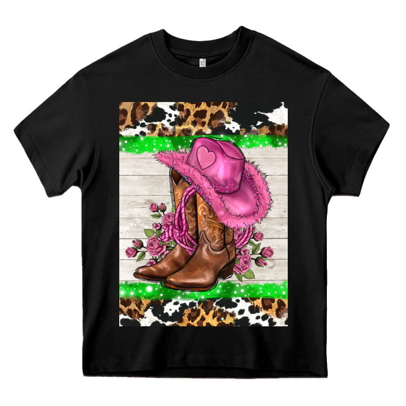 Cowgitl Hat And Roses Heavy Core Tee by AdoDesignShop | Teevron