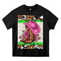 Black cowgitl hat and roses Heavy Core Tee - AdoDesignShop