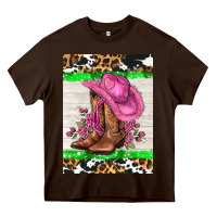 Chocolate Brown cowgitl hat and roses Heavy Core Tee - AdoDesignShop