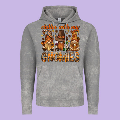 Chilling With My Gnomies Bbs Vintage Hoodie Designed By Bundleandbundleshop