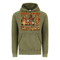 Vintage Olive chilling with my gnomies bbs Vintage Hoodie - BundleAndBundleShop
