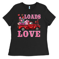 Black loads of love truck Ladies Tee - BarkalooDesign