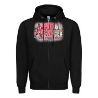 Black heal cancer luke 1 37 Zipper Hoodie - CowGirlArtShop