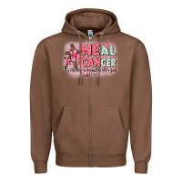 Chestnut heal cancer luke 1 37 Zipper Hoodie - CowGirlArtShop