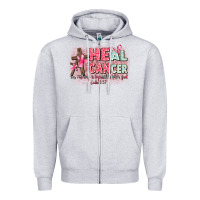 Heather Grey heal cancer luke 1 37 Zipper Hoodie - CowGirlArtShop