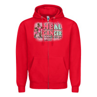 Red heal cancer luke 1 37 Zipper Hoodie - CowGirlArtShop