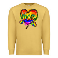 Antique Gold Dad pride Premium Sweatshirt - FaDigitalArtStudio
