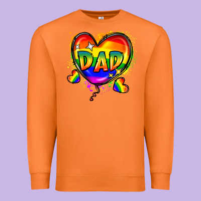 Dad Pride Premium Sweatshirt Designed By Fadigitalartstudio