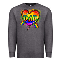 Charcoal Heather Dad pride Premium Sweatshirt - FaDigitalArtStudio