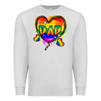 Dove Grey Dad pride Premium Sweatshirt - FaDigitalArtStudio