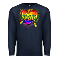 Navy Dad pride Premium Sweatshirt - FaDigitalArtStudio