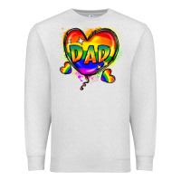 Oatmeal Heather Dad pride Premium Sweatshirt - FaDigitalArtStudio