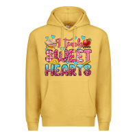 Antique Gold i teach sweet hearts olivia Premium Hoodie - OliviaCreatesArt
