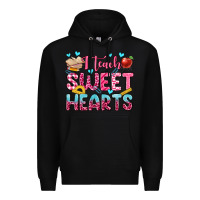 Black i teach sweet hearts olivia Premium Hoodie - OliviaCreatesArt