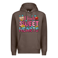 Coffee i teach sweet hearts olivia Premium Hoodie - OliviaCreatesArt