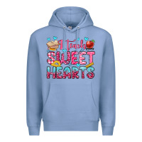 Colony Blue i teach sweet hearts olivia Premium Hoodie - OliviaCreatesArt