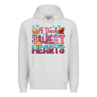 Dove Grey i teach sweet hearts olivia Premium Hoodie - OliviaCreatesArt