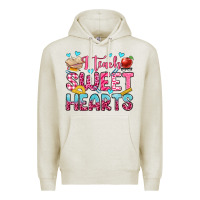 Oatmeal Heather i teach sweet hearts olivia Premium Hoodie - OliviaCreatesArt