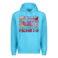 Ocean Blue i teach sweet hearts olivia Premium Hoodie - OliviaCreatesArt