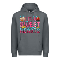 Rock i teach sweet hearts olivia Premium Hoodie - OliviaCreatesArt