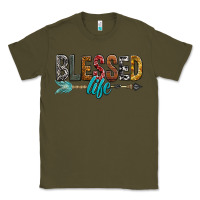 Army Green Blessed Life Classic Tee - BundleAndBundleShop