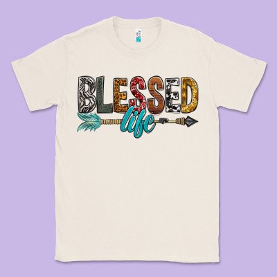 Blessed Life Classic Tee Designed By Bundleandbundleshop