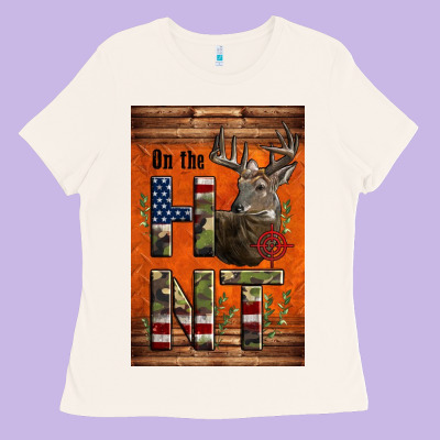 Western On The Hunt Deer Ladies Tee Designed By Lillyallendesigns