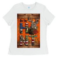 White Western On The Hunt Deer Ladies Tee - LillyAllenDesigns