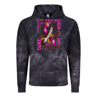 Cloud Black breast cancer american football ribbon love cure fight bbs Vintage Hoodie - BundleAndBundleShop