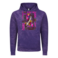 Cloud Purple breast cancer american football ribbon love cure fight bbs Vintage Hoodie - BundleAndBundleShop