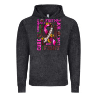 Vintage Black breast cancer american football ribbon love cure fight bbs Vintage Hoodie - BundleAndBundleShop