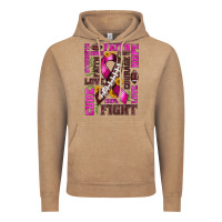 Vintage Coffee breast cancer american football ribbon love cure fight bbs Vintage Hoodie - BundleAndBundleShop
