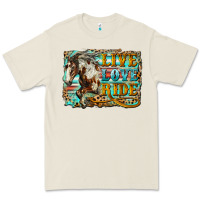 Bone live love ride horse Premium Tee - LillyAllenDesigns