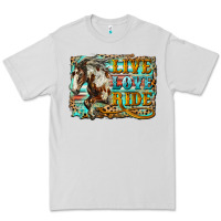 Dove Grey live love ride horse Premium Tee - LillyAllenDesigns