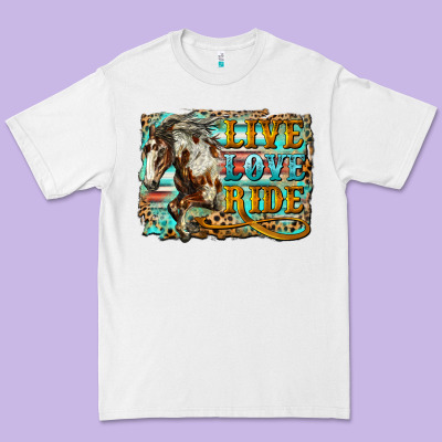 Live Love Ride Horse Premium Tee Designed By Lillyallendesigns