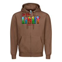 Chestnut be the light matthew 5 14 Zipper Hoodie - CowGirlArtShop
