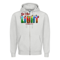 Dove Grey be the light matthew 5 14 Zipper Hoodie - CowGirlArtShop