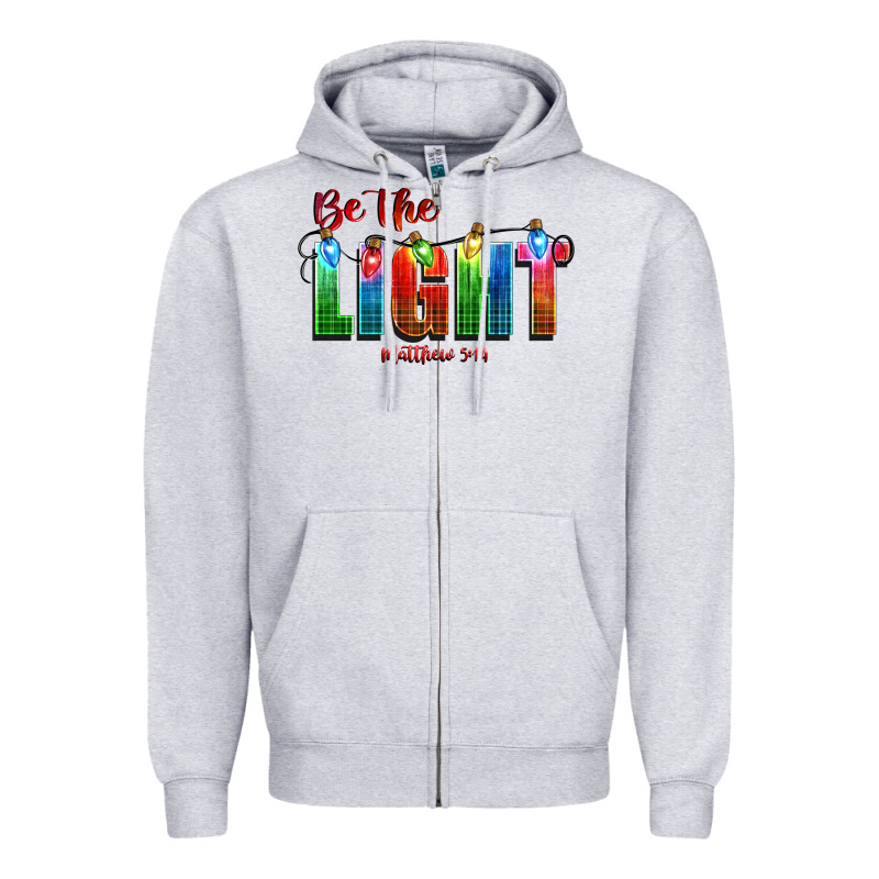 Be The Light Matthew 5 14 Zipper Hoodie by CowGirlArtShop | Teevron