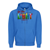 True Royal be the light matthew 5 14 Zipper Hoodie - CowGirlArtShop