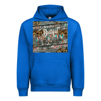 Cobalt beautiful crazy Urban Hoodie - CowhideDigitalArt