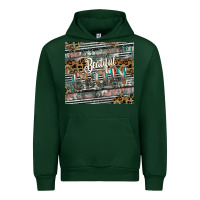 Forest Green beautiful crazy Urban Hoodie - CowhideDigitalArt