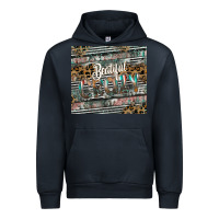 Navy beautiful crazy Urban Hoodie - CowhideDigitalArt