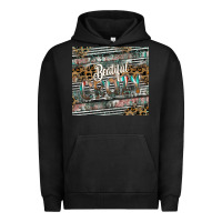 Pigment Black beautiful crazy Urban Hoodie - CowhideDigitalArt