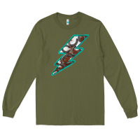 Army Green Horseshoe Lightning Long Sleeve Tee - Bettercallsaul