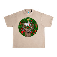 French Oak deer christmas Urban Heavy Tee - BundleAndBundleShop