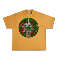 Peanut Butter deer christmas Urban Heavy Tee - BundleAndBundleShop