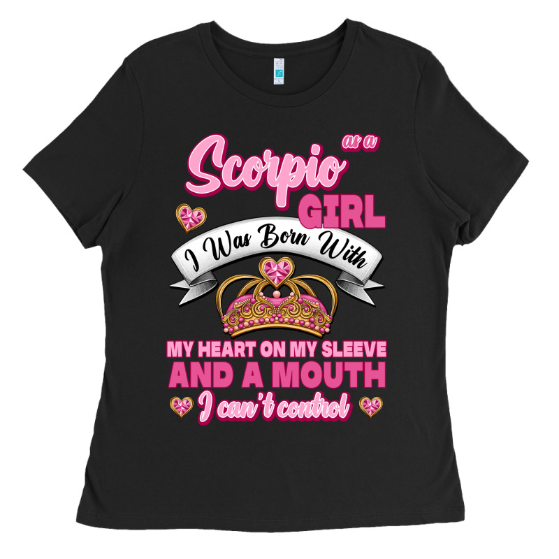 As A Scorpio Girl Zodiac Girls Ladies Tee by Jasminsmagicworld | Teevron