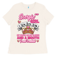 Bone as a scorpio girl zodiac girls Ladies Tee - Jasminsmagicworld