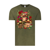 Vintage Olive Mexican Gnomies Truck Vintage Tee - BundleAndBundleShop