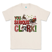 Natural You Serious Clark With Santa Sleigh Classic Tee - BundleAndBundleShop
